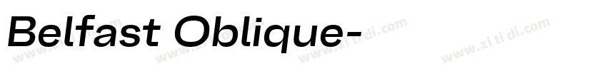 Belfast Oblique字体转换
